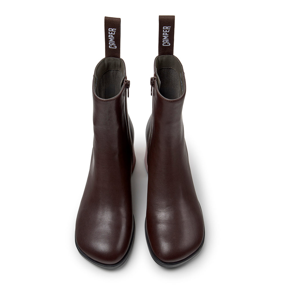 Camper Kora Leather Heeled Ankle Boot