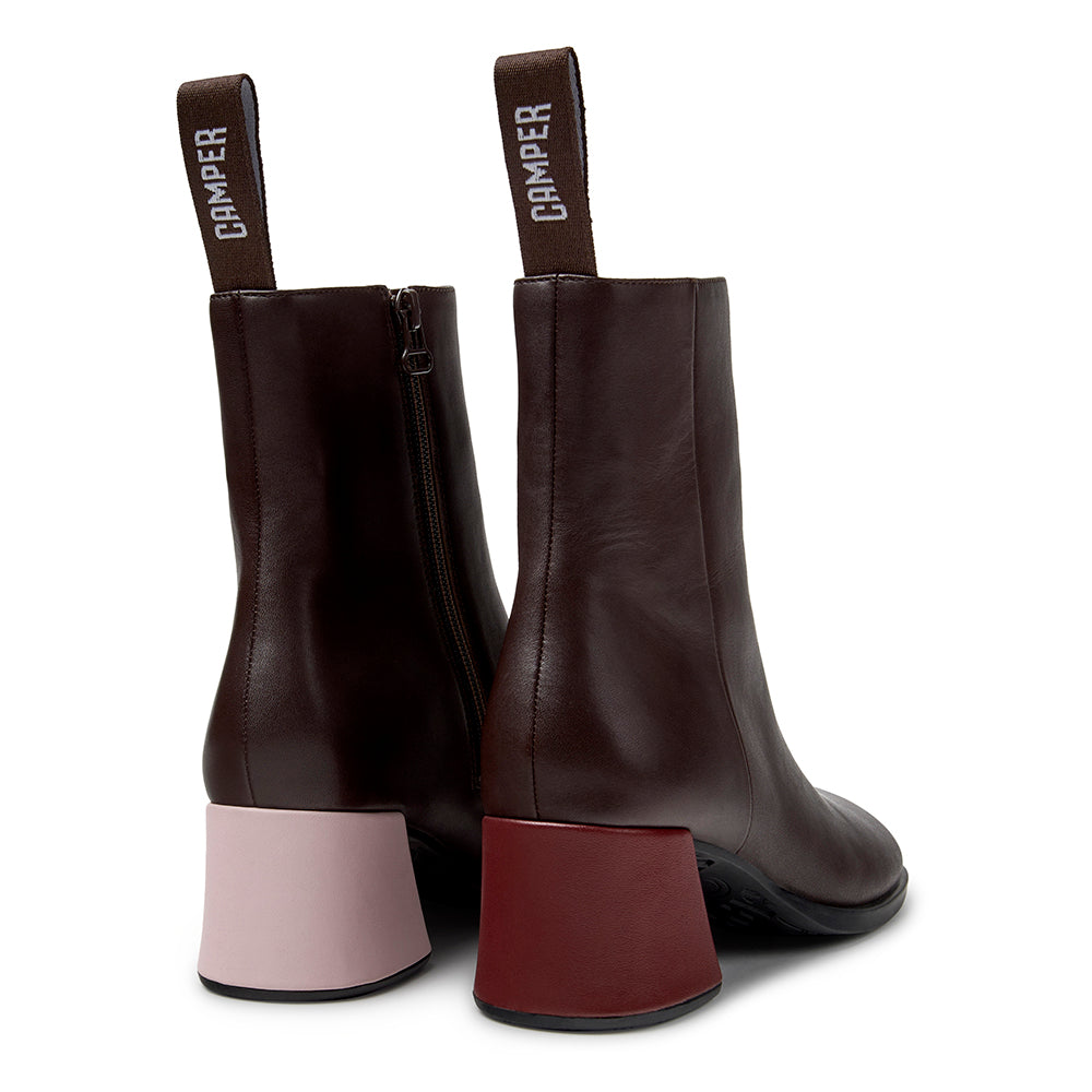 Camper Kora Leather Heeled Ankle Boot