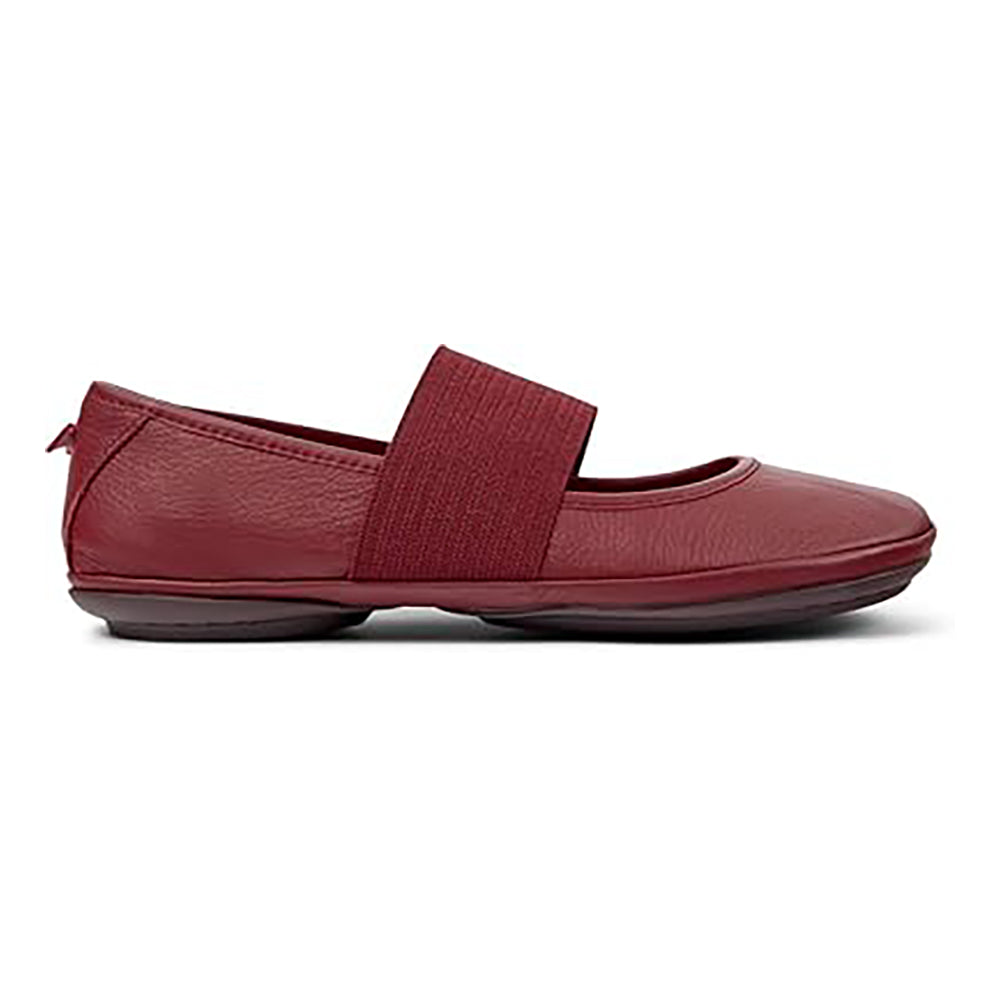 Camper Right Nina Leather Womens Shoes Burgundy