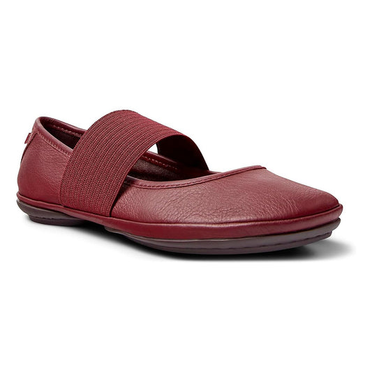Camper Right Nina Leather Womens Shoes Burgundy