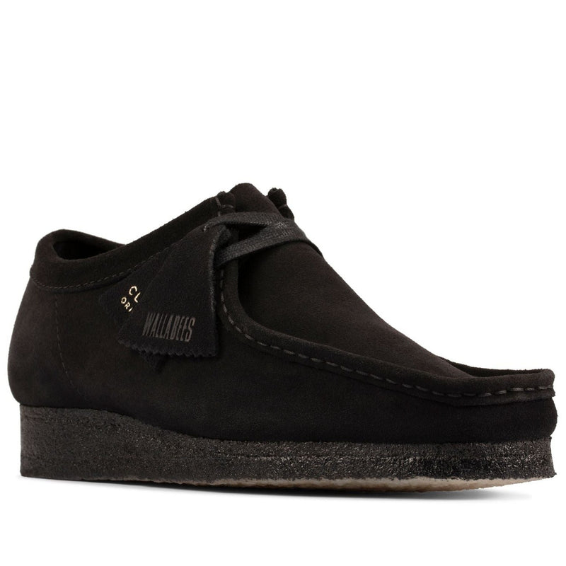 Clarks Wallabee Boot Womens Shoes Black