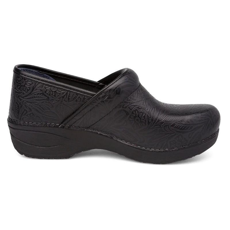 Dansko XP 2.0 Black Tooled Floral Womens Womens Shoes