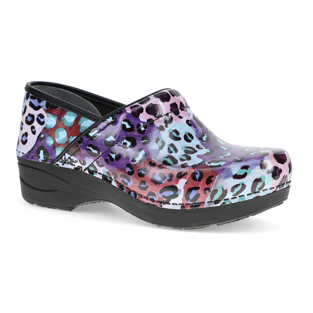 Dansko XP 2.0 Purple Leopard Patent Womens Shoes PurpleLeopardPatent