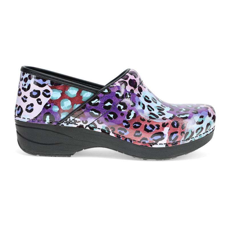 Dansko XP 2.0 Purple Leopard Patent Womens Shoes 