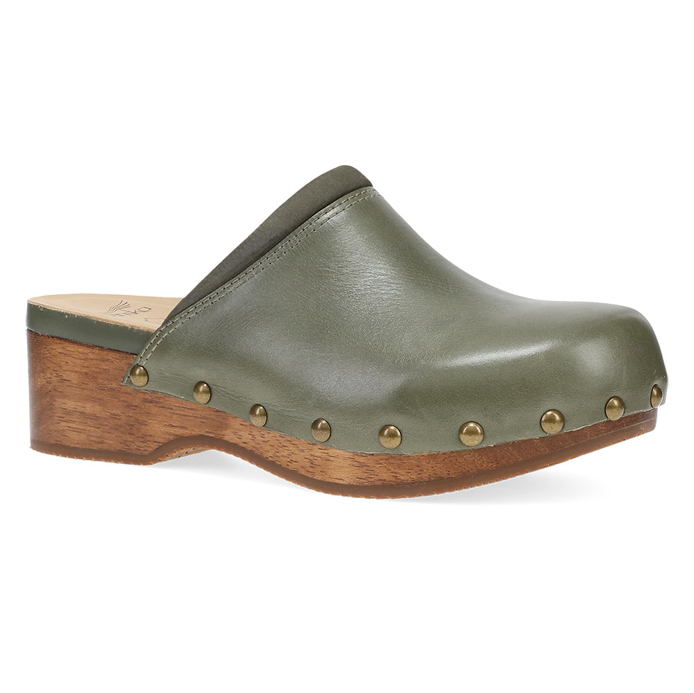 Dansko Andie Womens Shoes Olive Calf