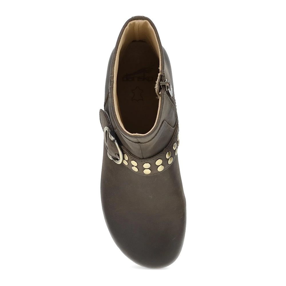Dansko Baylin Mushroom Leather Ankle Boot Womens 