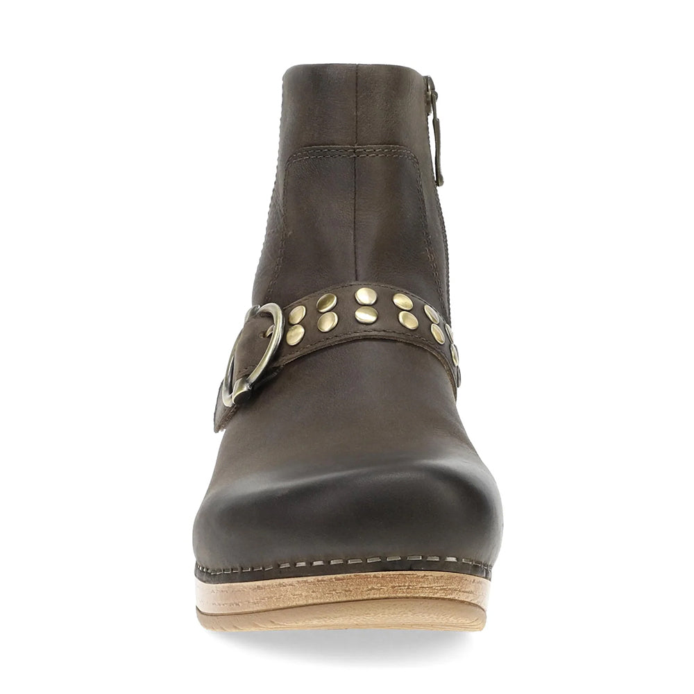 Dansko Baylin Mushroom Leather Ankle Boot Womens 