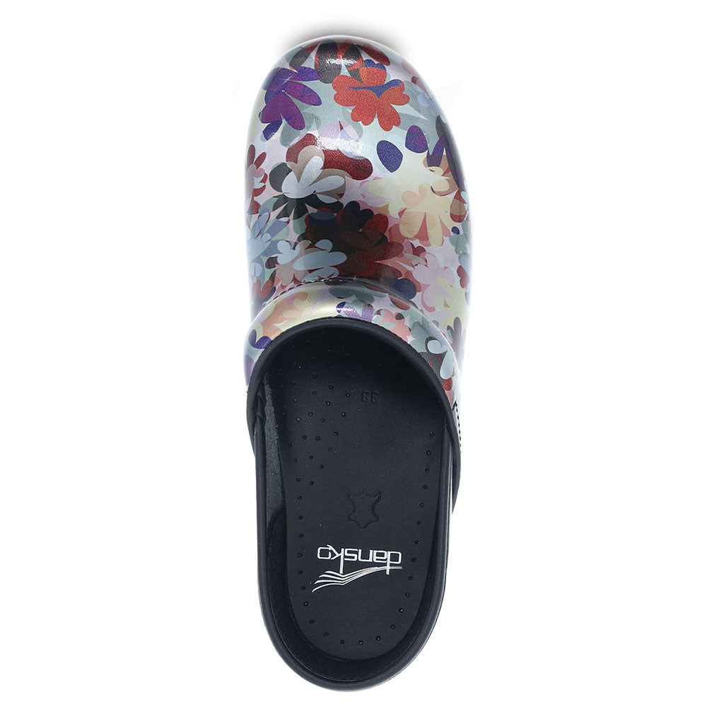 Dansko Professional Boho Flower Patent Womens Shoes 
