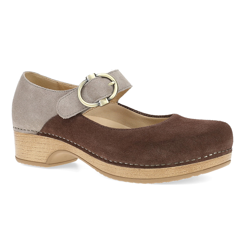 Dansko Bonny Mary Jane Womens Shoes Chocolate/Taupe