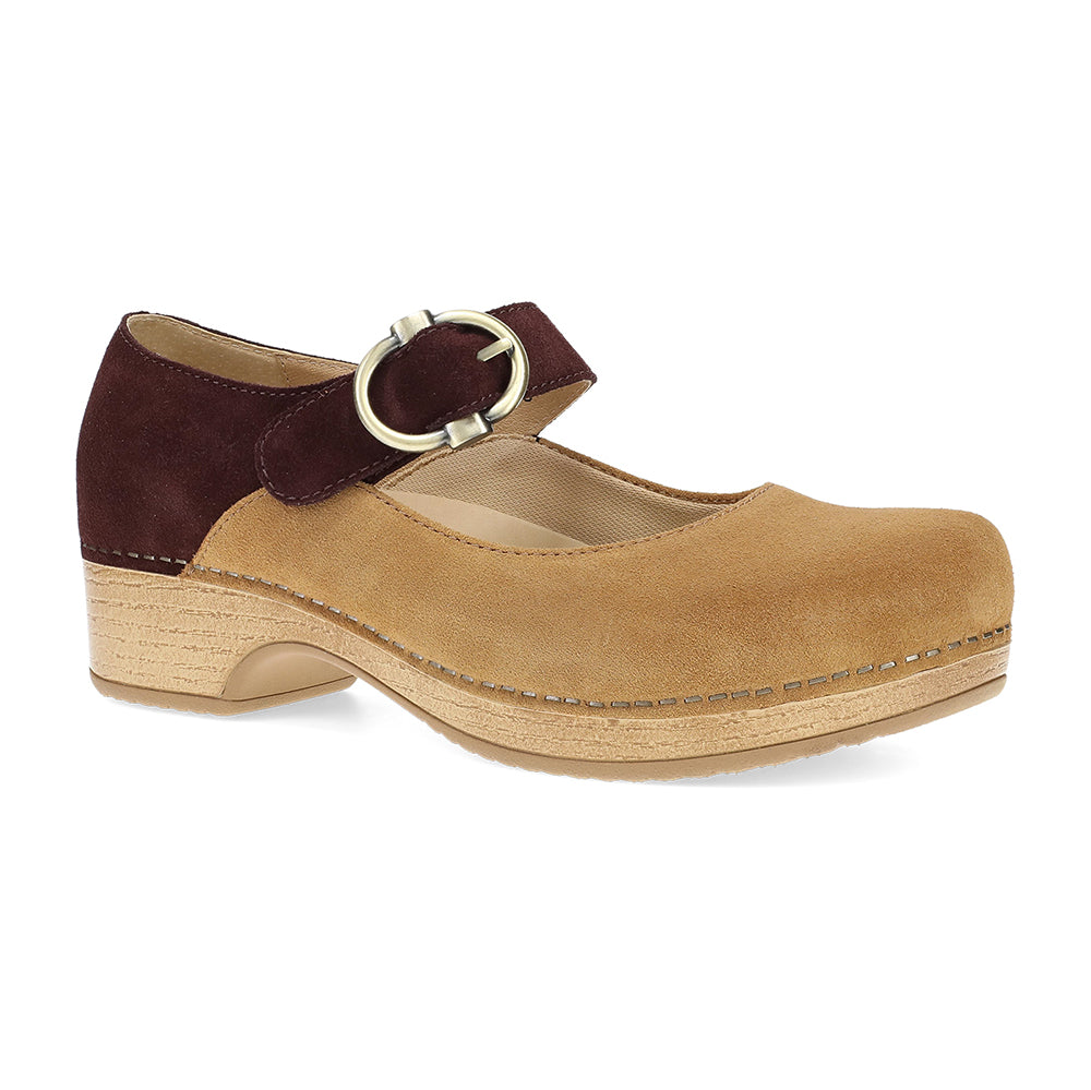 Dansko Bonny Mary Jane Womens Shoes Tan/Mulberry