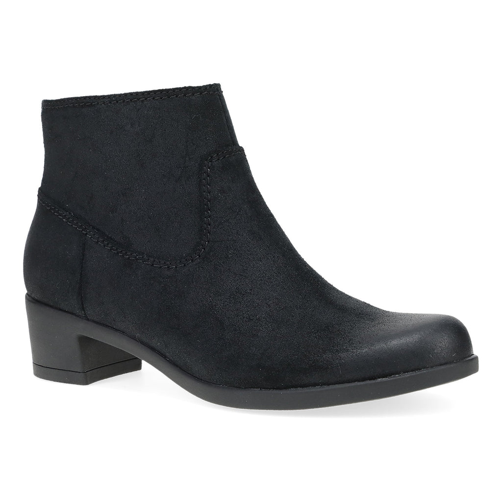 Dansko Carmella Womens Shoes Black Burnished Suede