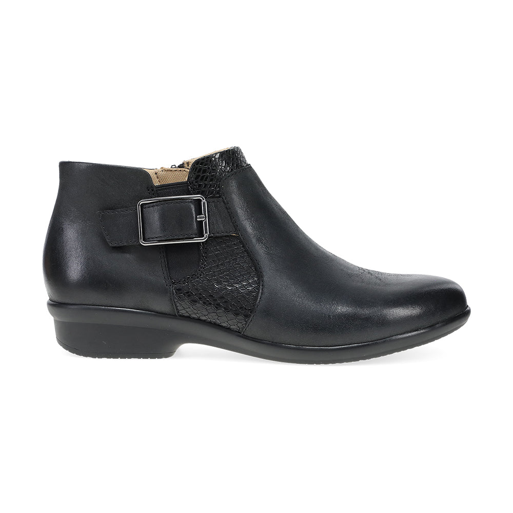 Dansko Carolyn Black Burnished Calf