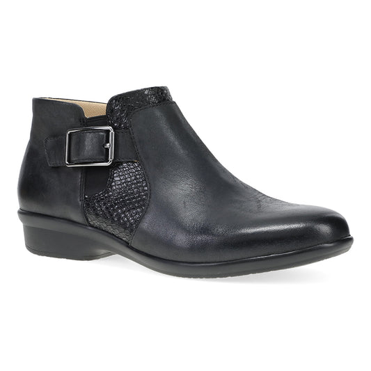 Dansko Carolyn Black Burnished Calf