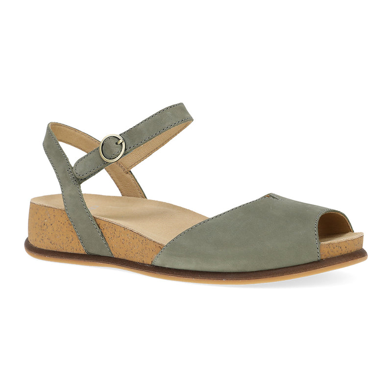 Dansko Cass Womens Shoes SageMilledNubuck