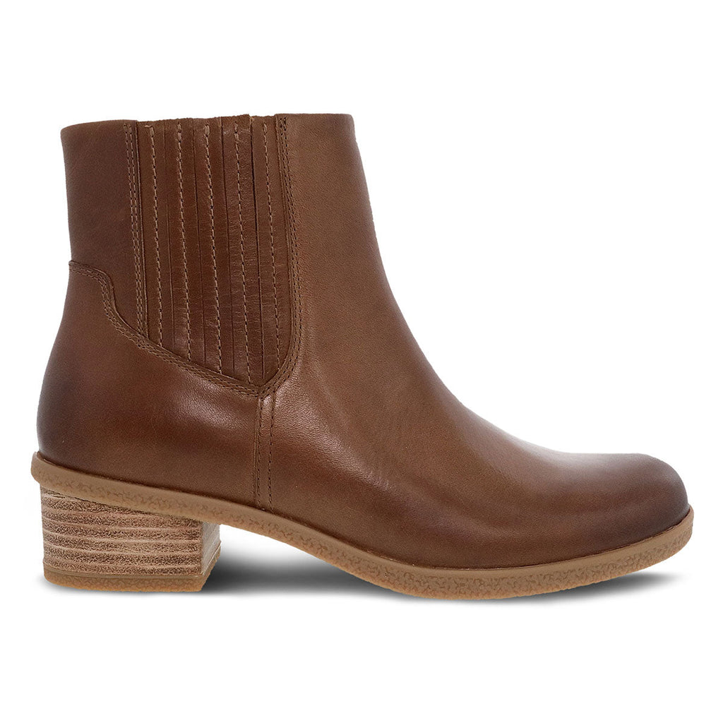 Dansko Daisie Boot Womens Shoes Tan Waterproof Burnished
