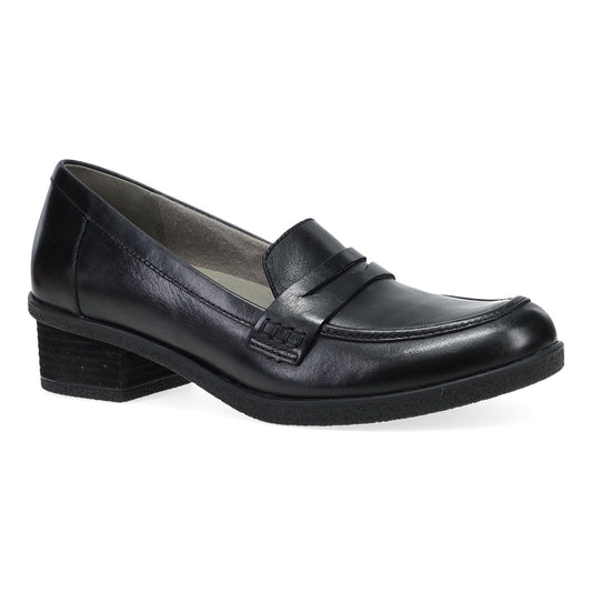 Dansko Danica Wide Black Waterproof Burnished