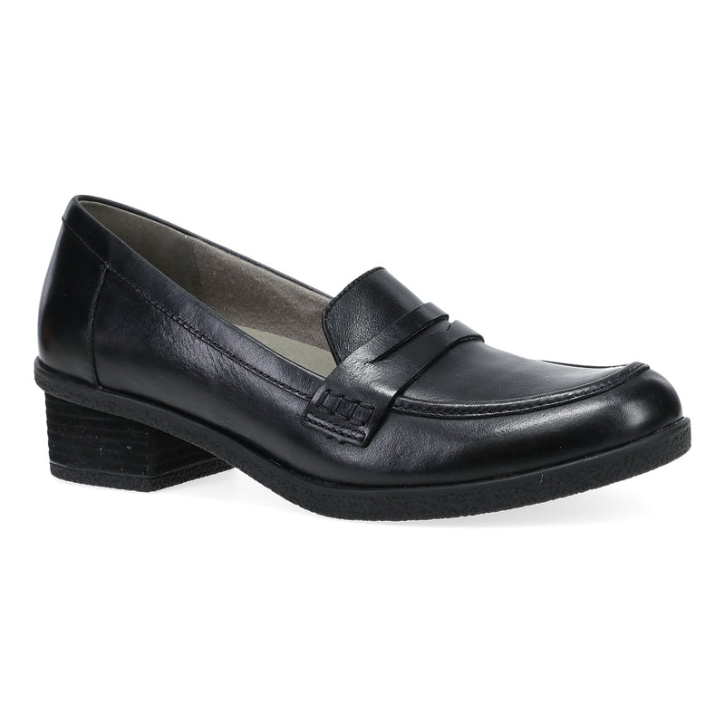 Dansko Danica Womens Shoes Black Waterproof Burnished