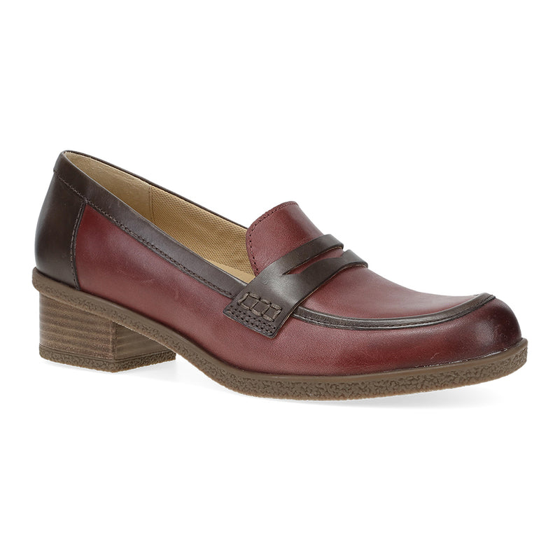 Dansko Danica Womens Shoes Plum/Chocolate Waterproof Burnished