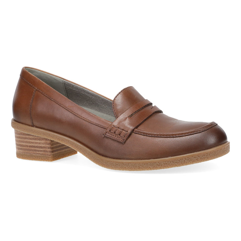 Dansko Danica Womens Shoes Tan Waterproof Burnished