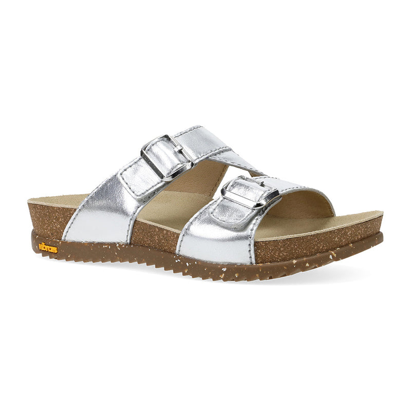 Dansko Dayna Strap Sandal Womens Shoes SilverMetallic