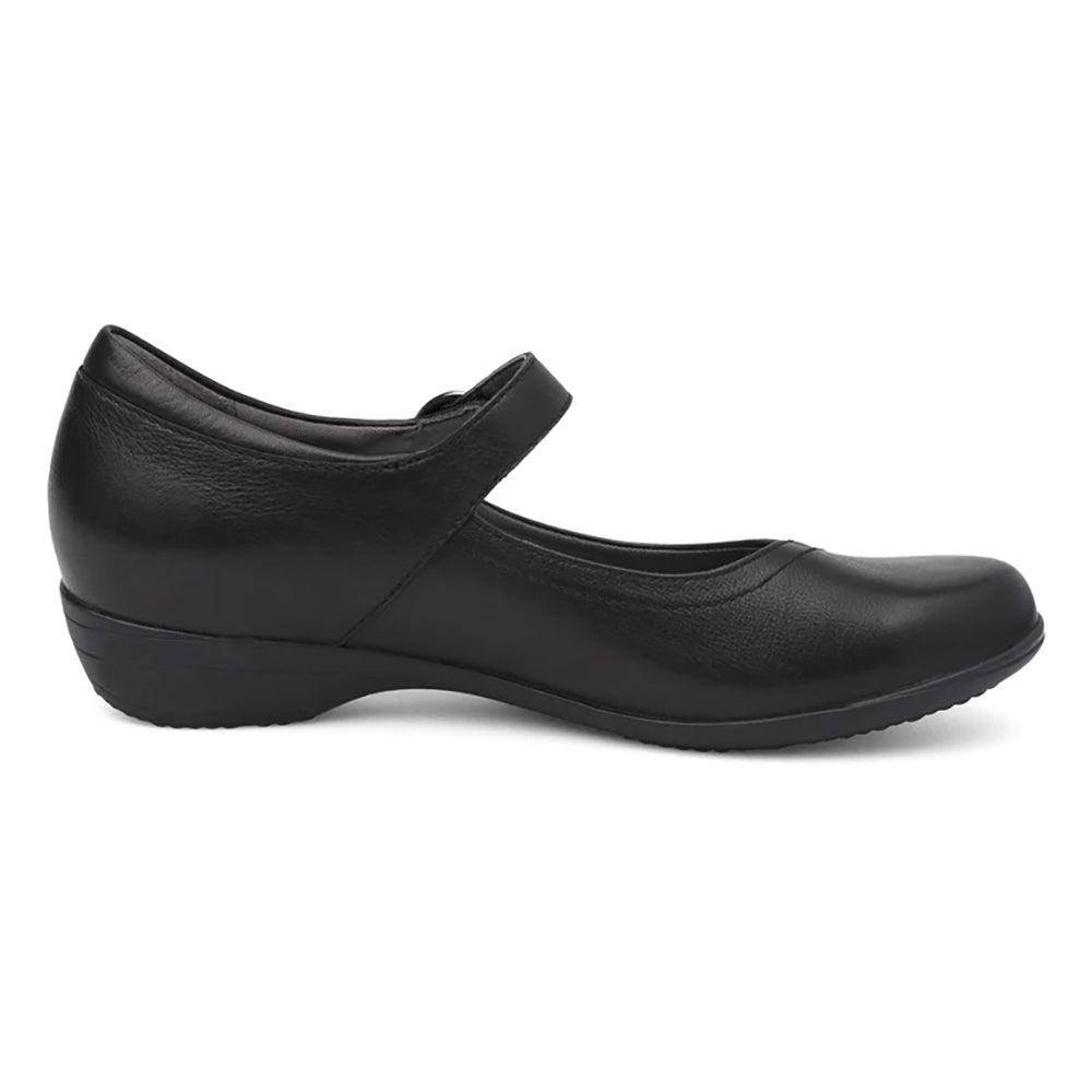 Dansko Fawna Mary Jane Womens Shoes Black Milled Nappa