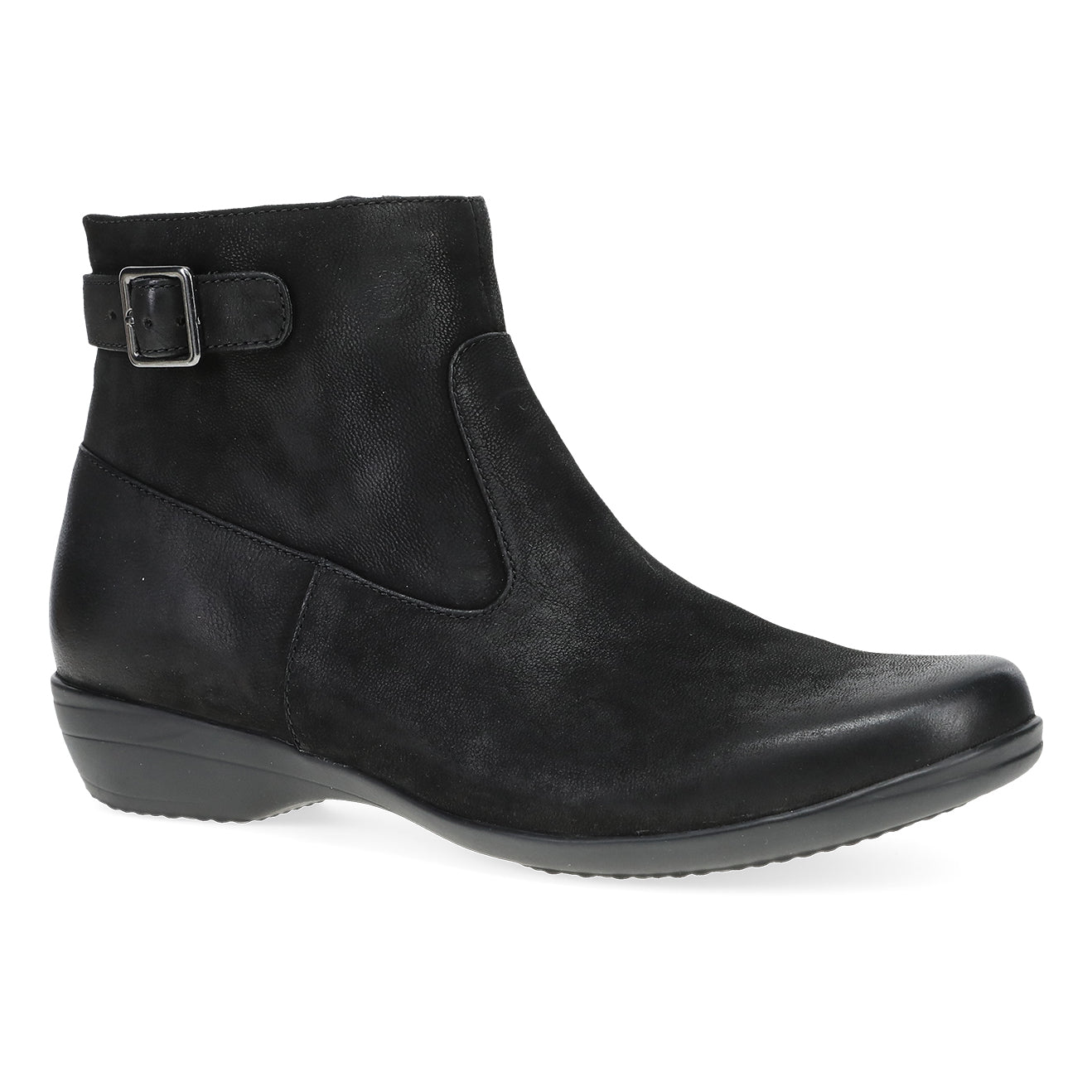 Dansko Finnley Womens Shoes Black Burnished Nubuck