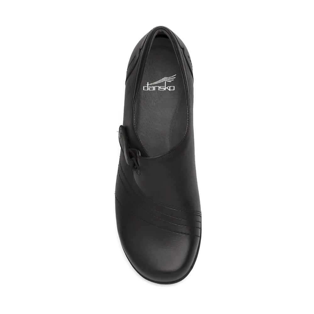 Dansko Franny Slip On Loafer Black Wide Womens Shoes