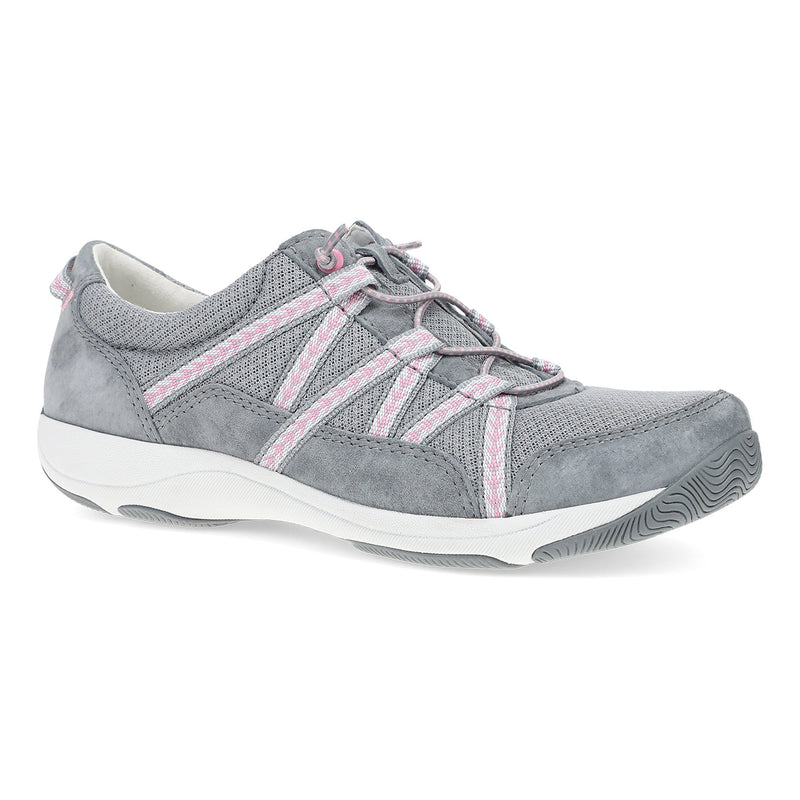 Dansko Harlyn Wide Womens Shoes Grey Suede
