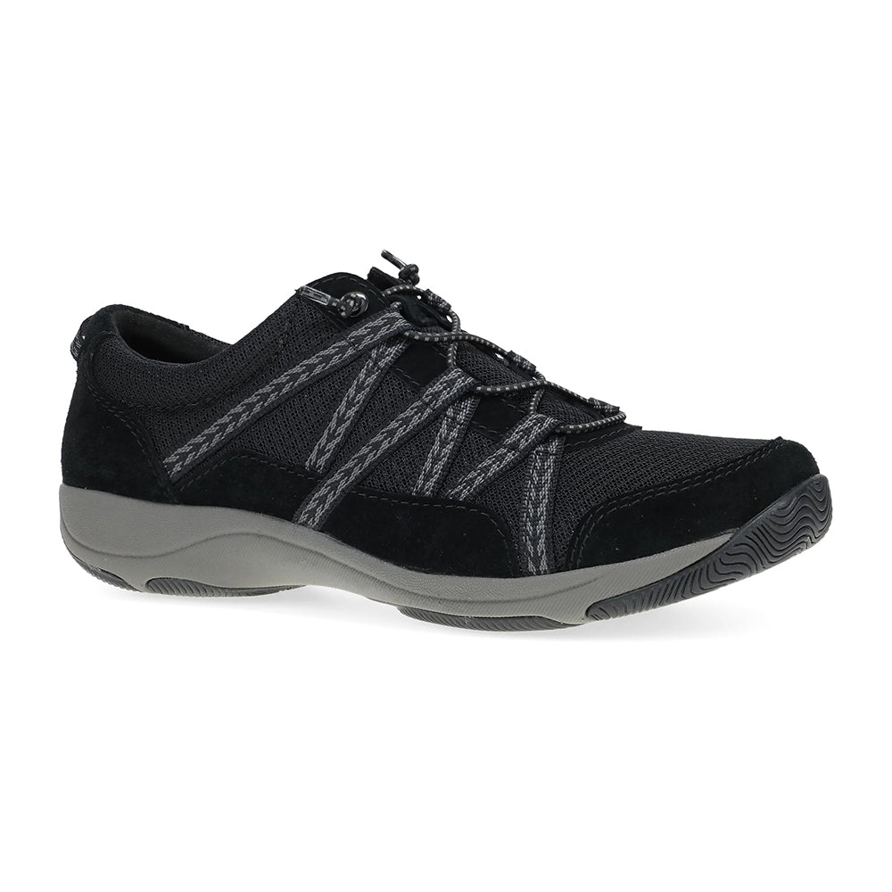 Dansko Harlyn Wide Womens Shoes Black/BlackSuede