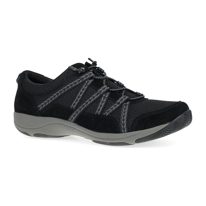 Dansko Harlyn Wide Womens Shoes Black/BlackSuede