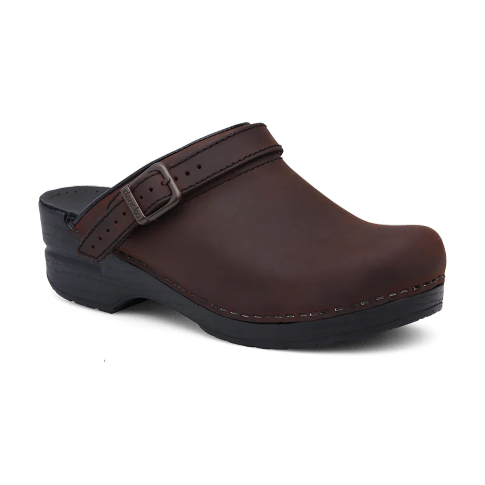 Dansko Ingrid Clog Womens Shoes Antique Brown Oiled
