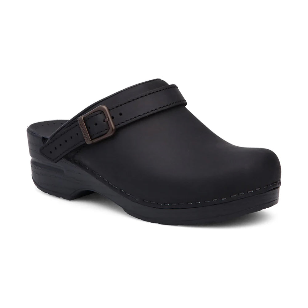 Dansko Ingrid Clog Womens Shoes Black Oiled