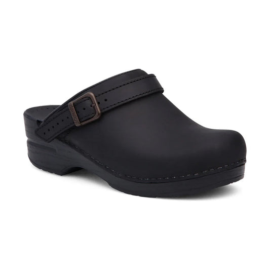 Dansko Ingrid Clog Womens Shoes Black Oiled