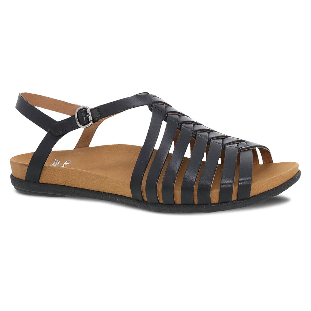 Dansko Jennifer Women's Black Calf Sandal Simons Shoes