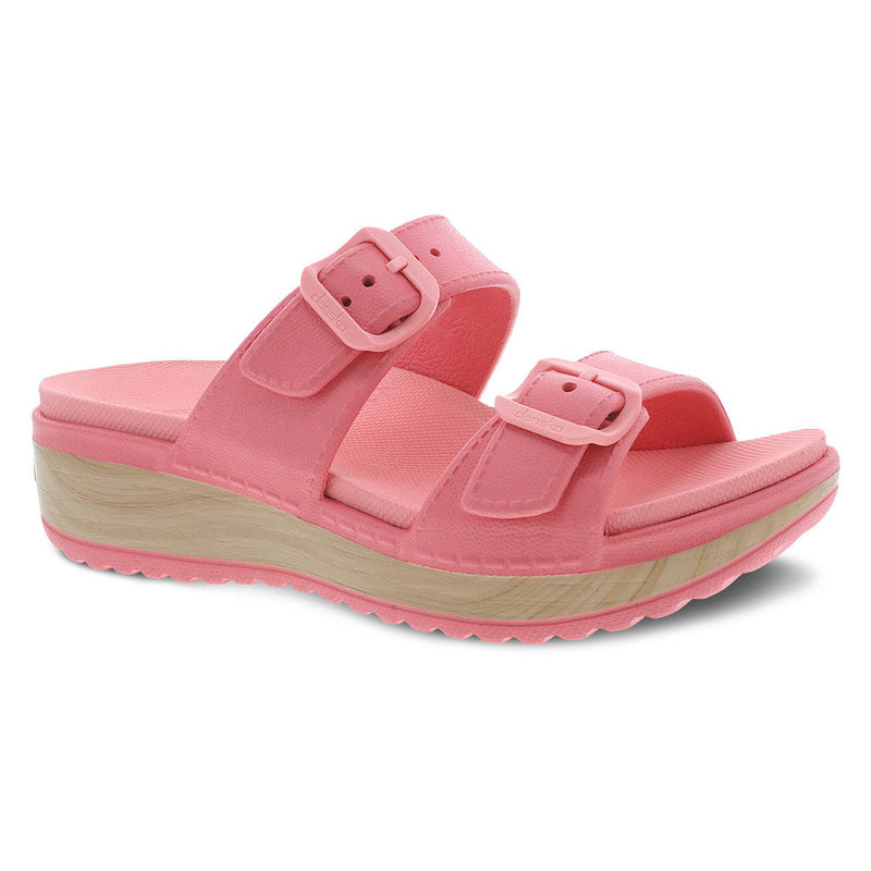 Dansko Kandi Buckle Sandal Womens Shoes Coral