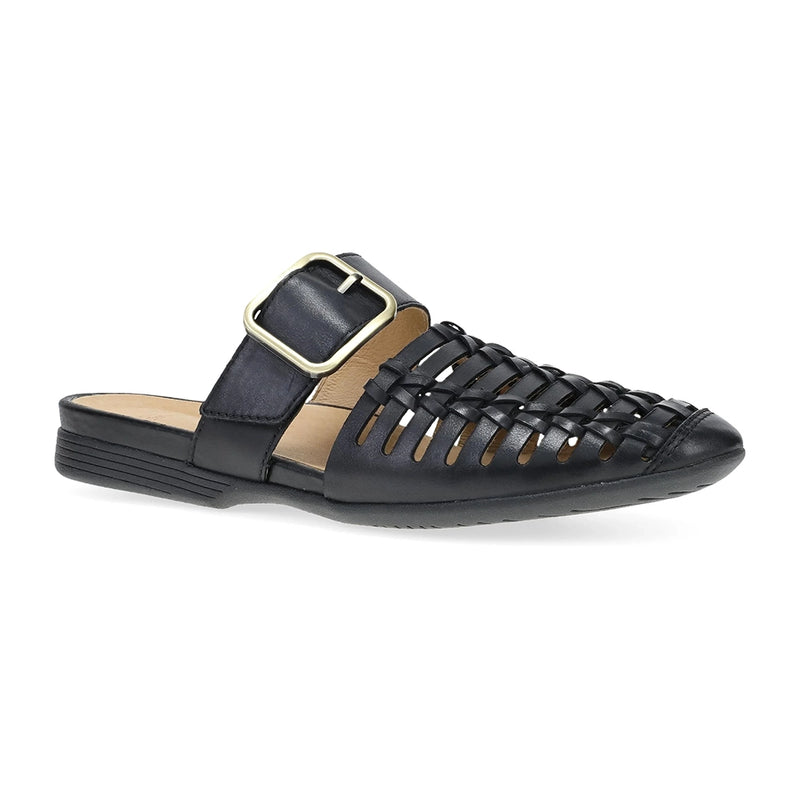 Dansko Leilani Womens Shoes BlackBurnishedNappa