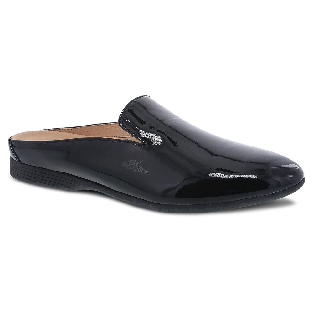 Dansko Lexie Leather Mule Womens Shoes Black Patent
