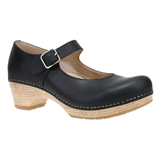 Dansko Lilah Womens Shoes BlackOiledPullUp