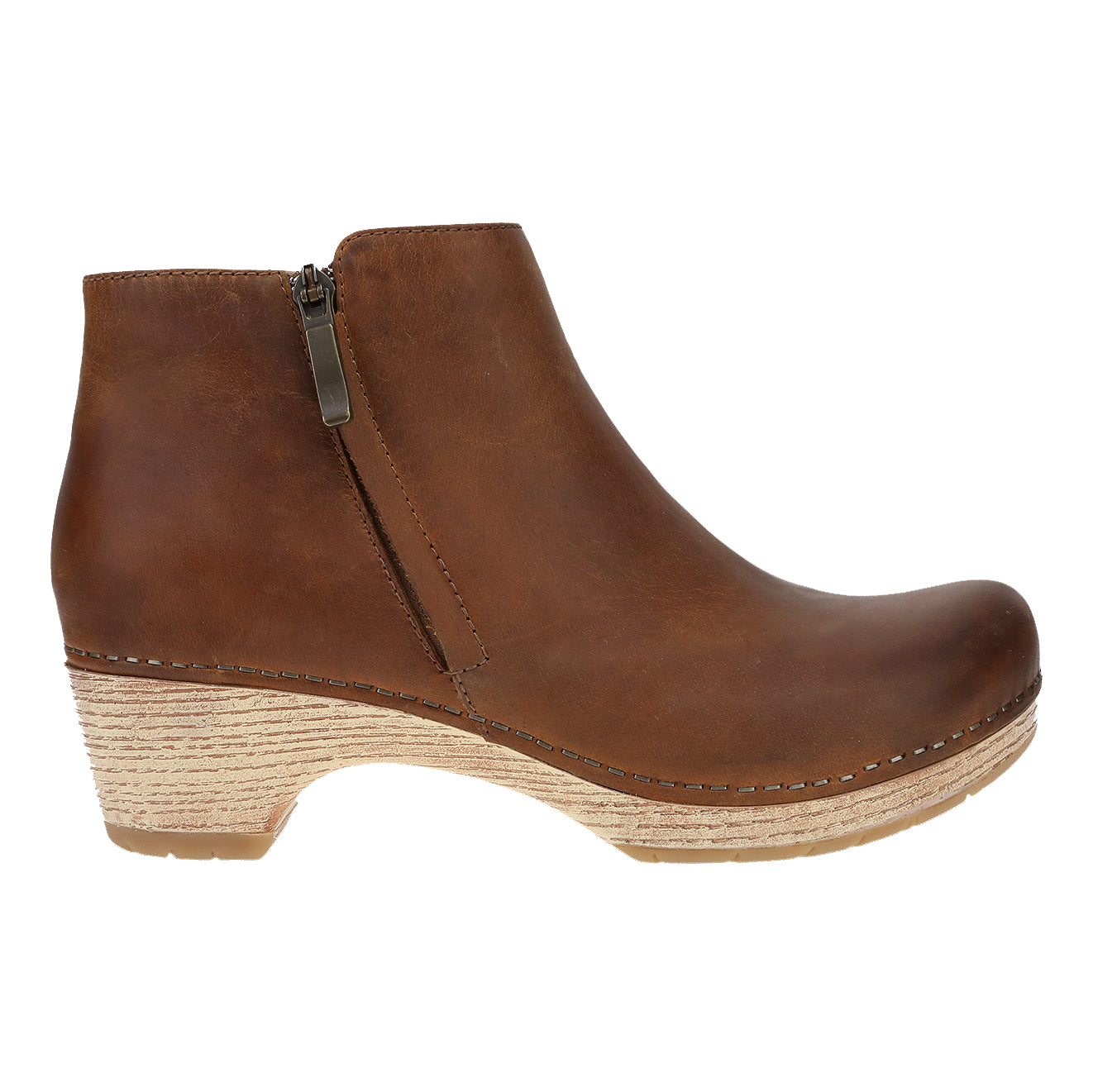Dansko Lizanne Leather Side Zipper Heel Boot | Simons Shoes