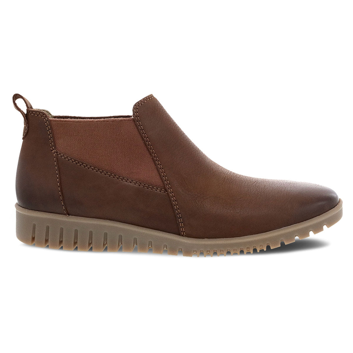 Dansko Louisa Bootie Womens Shoes Brown Burnished Calf