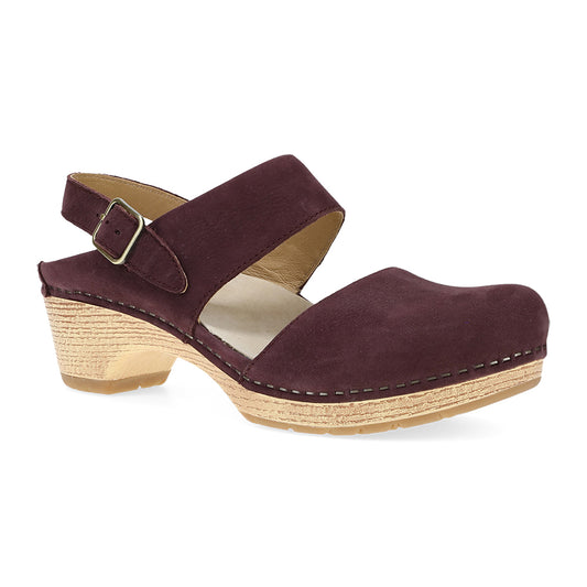 Dansko Lucia Womens Shoes Fig Milled Nubuck