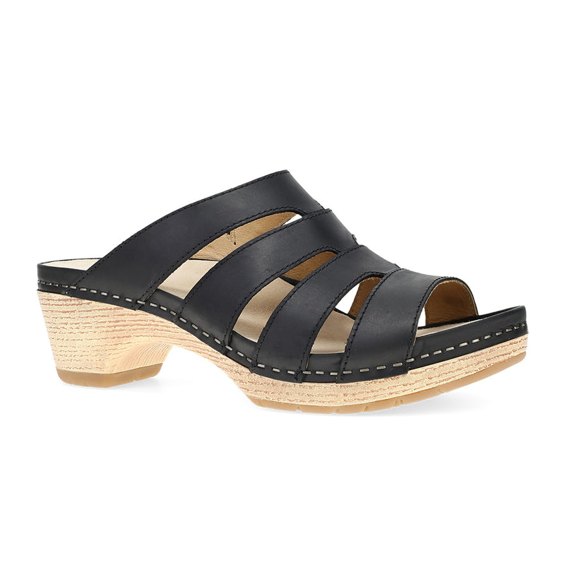 Dansko Lyndi Womens Shoes BlackOiledPullUp