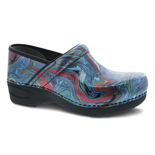 Dansko XP 2.0 Marble Swirl Patent Womens Shoes Glitter Waves Patent