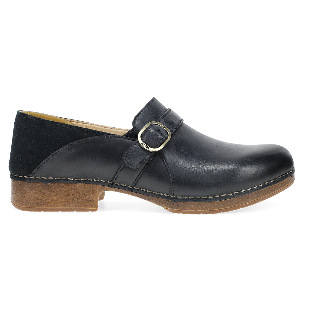 Dansko Margaret Black Burnished Calf