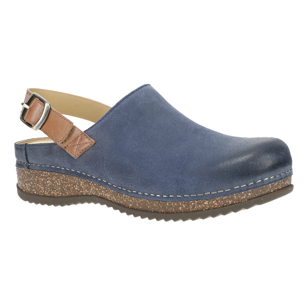 Dansko Merrin Womens Shoes BlueBurnishedSuede