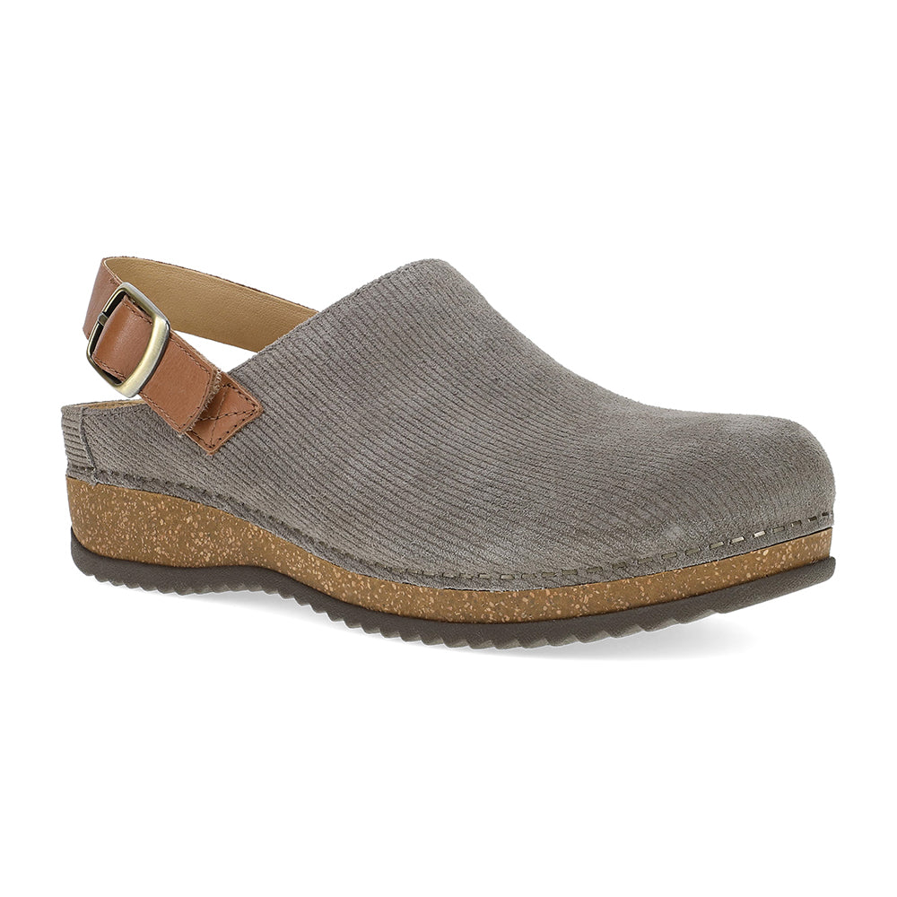 Dansko Merrin Womens Shoes Stone Burnished Suede