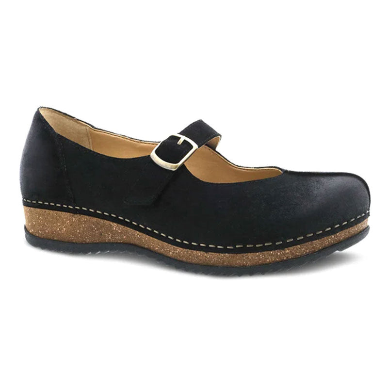 Dansko Mika Burnished Suede Leather Mary Janes Simons Shoes