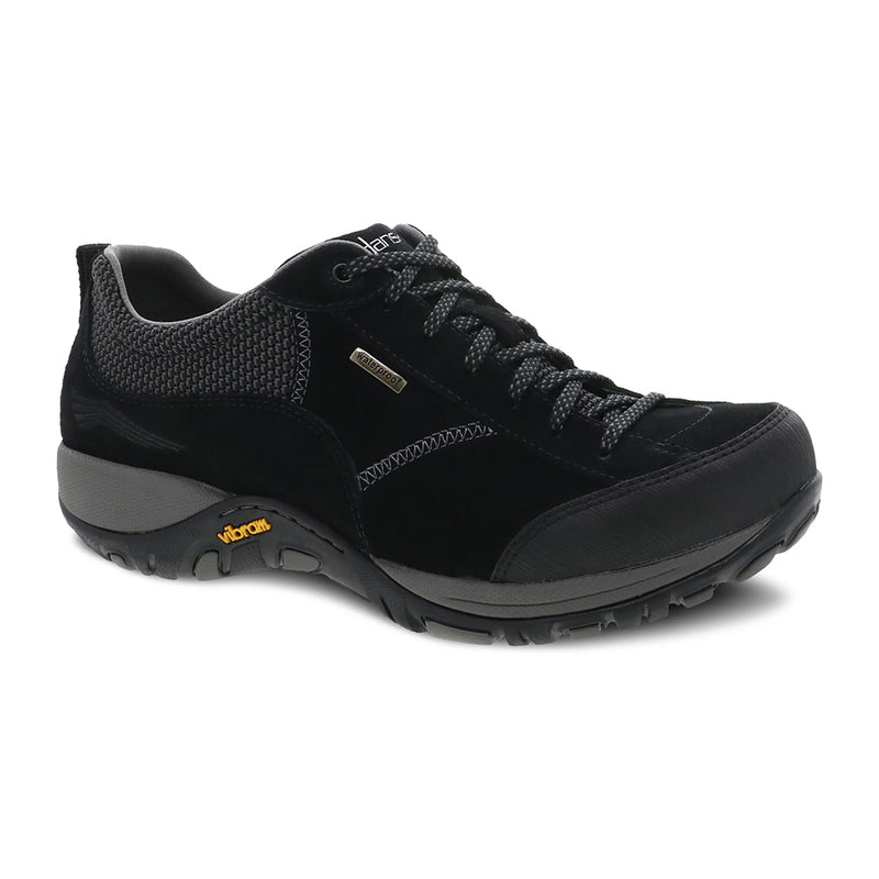 Dansko Paisley Waterproof Womens Shoes Black Suede