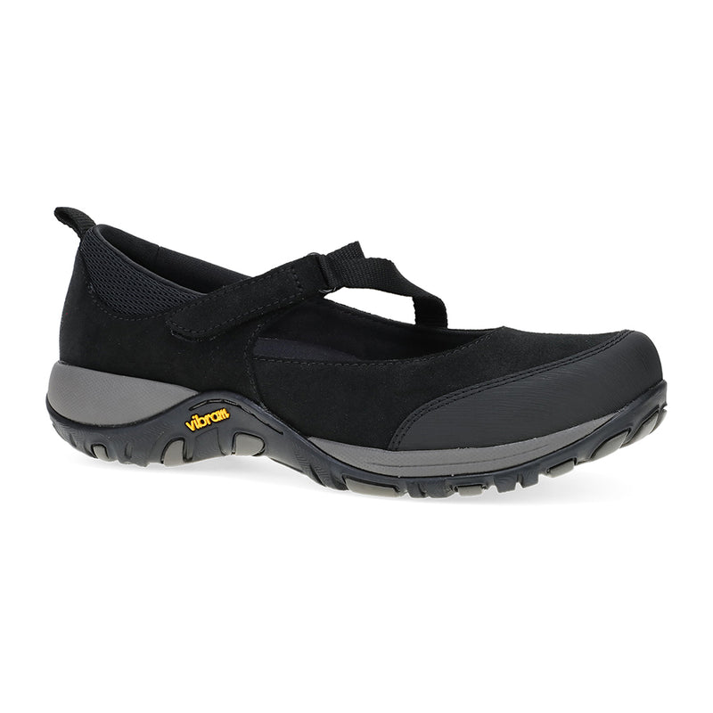 Dansko Primrose Womens Shoes Black Burnished Suede