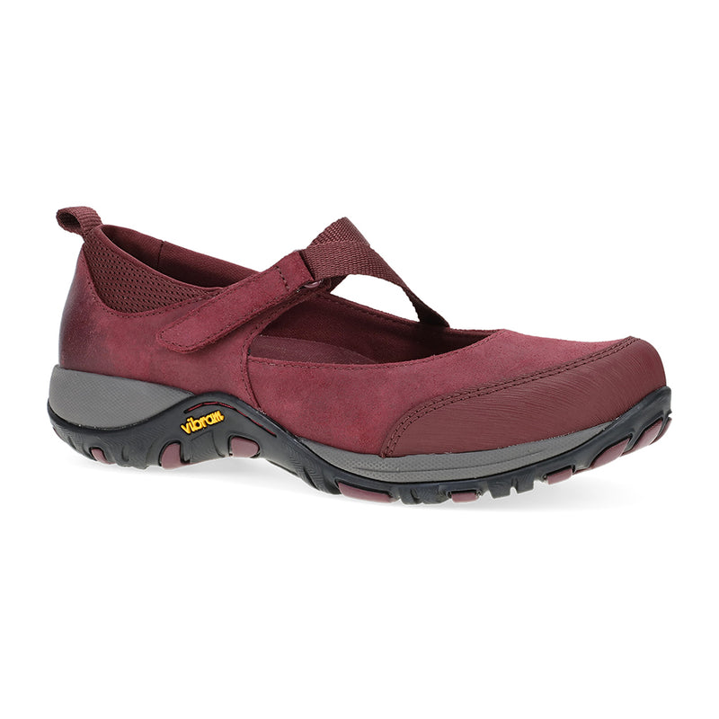 Dansko Primrose Womens Shoes WineBurnishedSuede